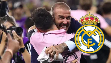 Messi abraza a Beckham y festejan. (Foto: TyC Sports)