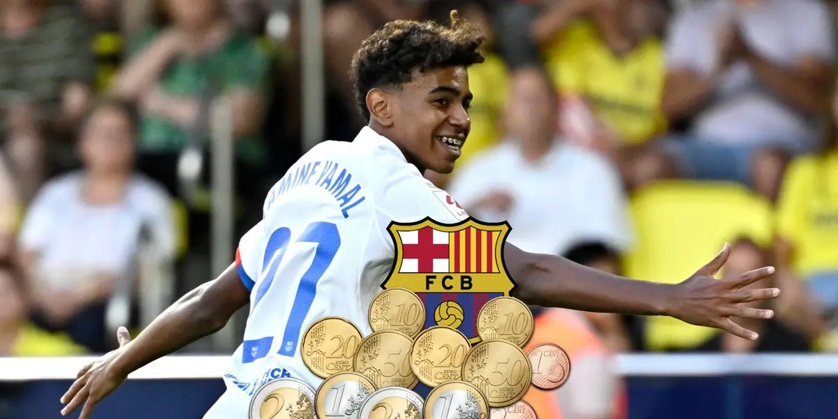 Mientras sigue rompiendo récords, Barcelona le paga monedas a Lamine Yamal