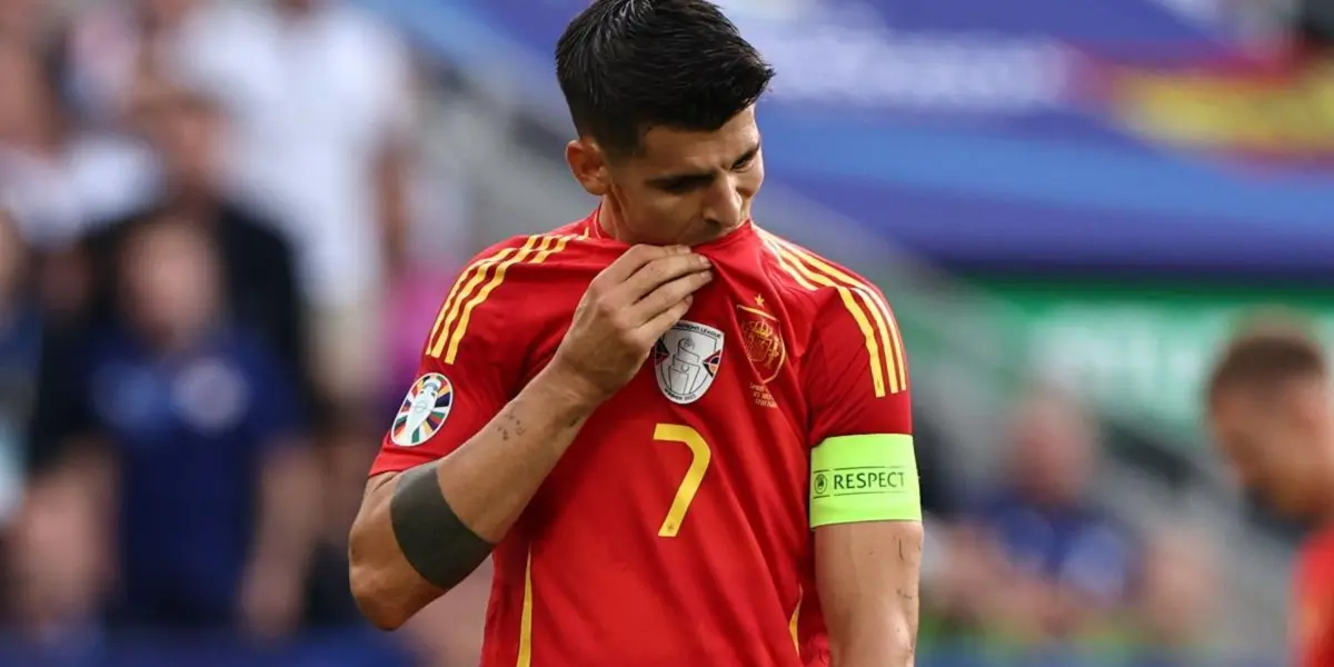 Morata con la camiseta de España en la Eurocopa 2024. (Foto: EFE)