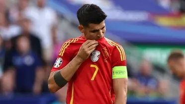 Morata con la camiseta de España en la Eurocopa 2024. (Foto: EFE)
