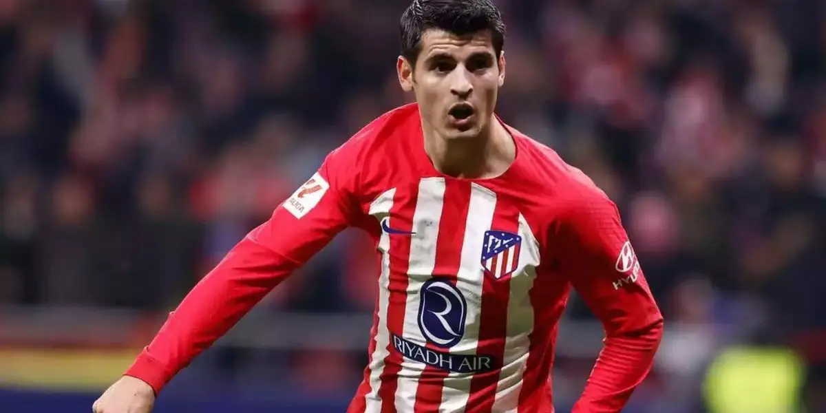 Morata con la camiseta del Atlético de Madrid. (Foto: Europa Press)