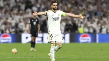 Nacho con la camiseta del Real Madrid.