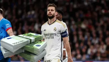 Nacho con la camiseta del Real Madrid.