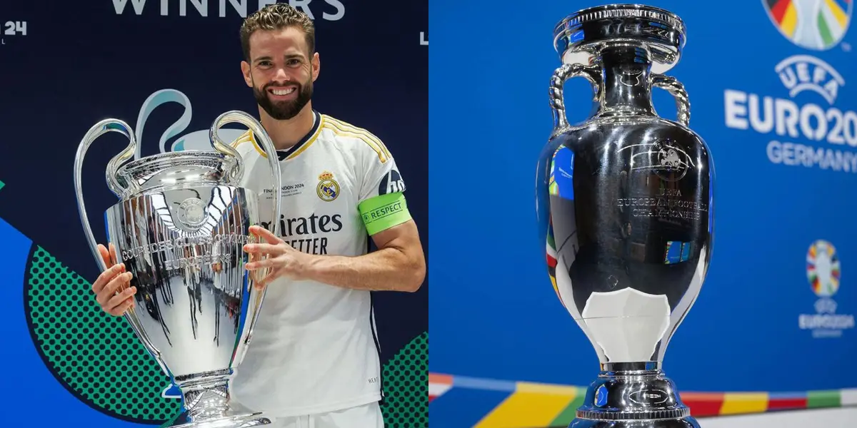 Nacho levanta la Champions. (Foto: Collage)