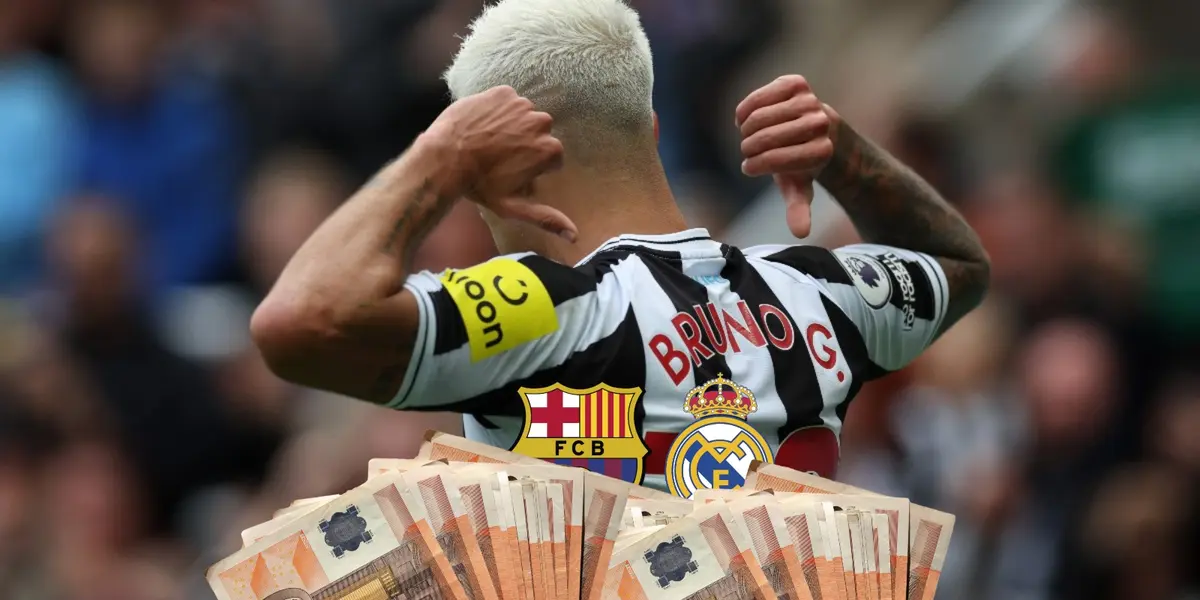 Newcastle les informo su valor, Barça y Real Madrid quieren a Bruno Guimarães