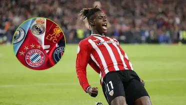 Nico festejando un gol en el Athletic Club. (Foto: EFE)