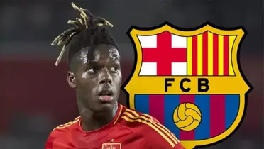 Nico Williams con la camiseta de España. (Foto: Madrid Blaugrana)