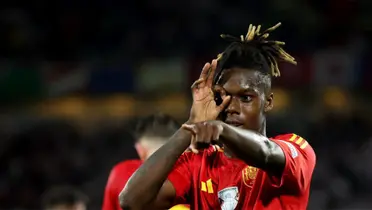 Nico Williams festejando su gol ante Georgia. (Foto: Getty Images)
