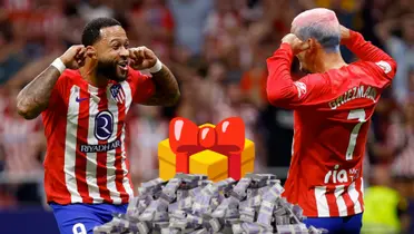 Por ser el máximo goleador del Atlético, el lujoso regalo de Memphis a Griezmann