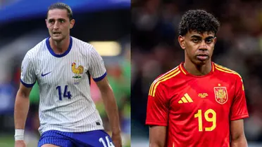 Rabiot y Lamine Yamal. (Foto: Collage)