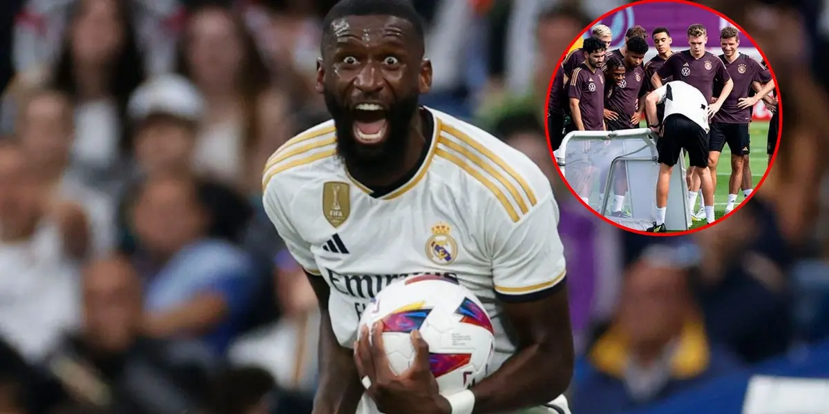 Rüdiger con la camiseta del Real Madrid.