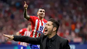 Simeone ni llegó a levantarse, Ángel Correa le da la ventaja al Atlético de Madrid