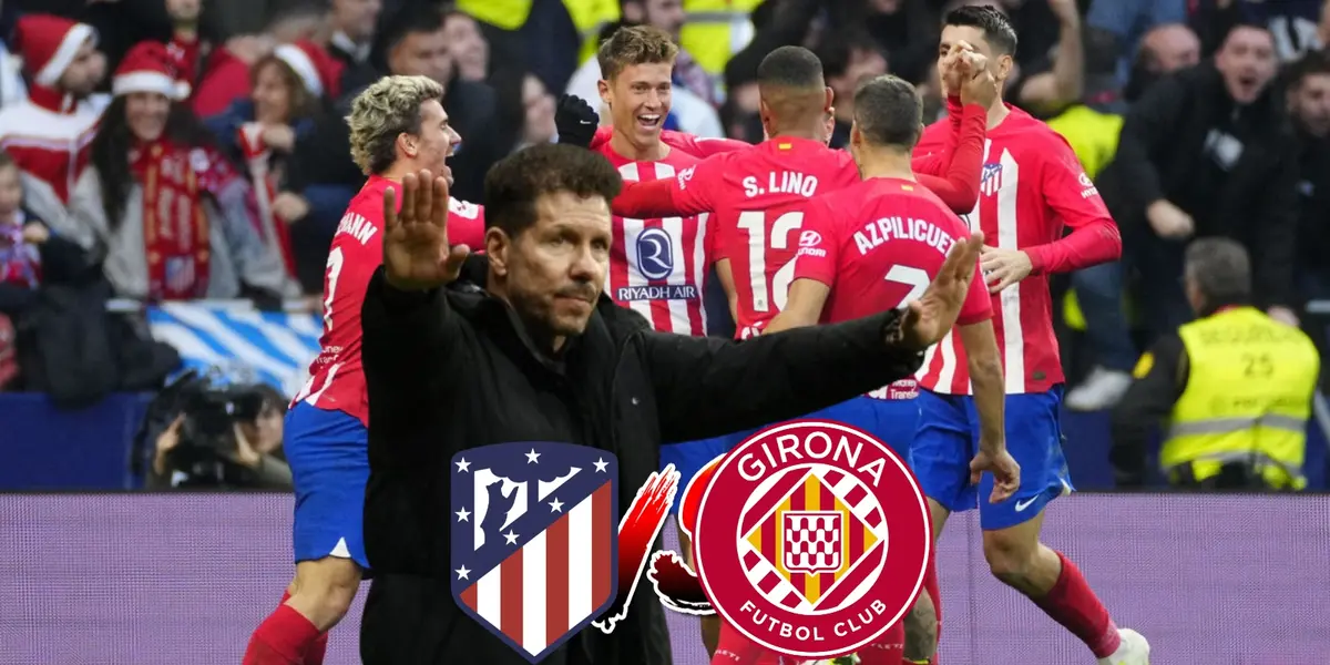 Simeone sorprende, los titulares del Atlético de Madrid para enfrentar al Girona