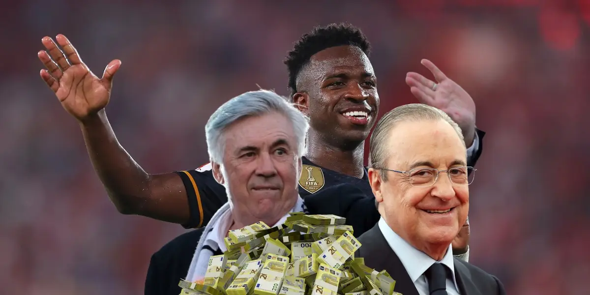Sonríe Florentino Pérez, los miles de euros que le hace ganar Vinicius al Real Madrid