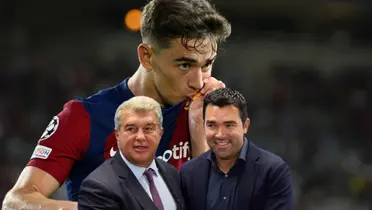 Sonríen Laporta y Deco, el deseo y la recuperación de Gavi en Barcelona