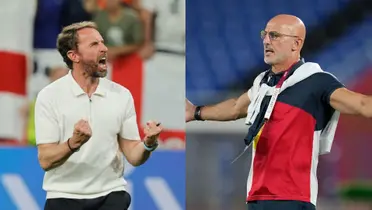 Southgate festeja el pase de Inglaterra a la final. (Foto: collage)