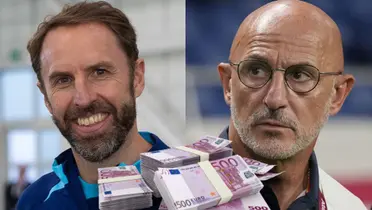 Southgate y De La Fuente. (Foto: collage)