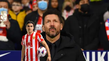 Sufre Atlético de Madrid, el semblante de Simeone ante el empate de Almería