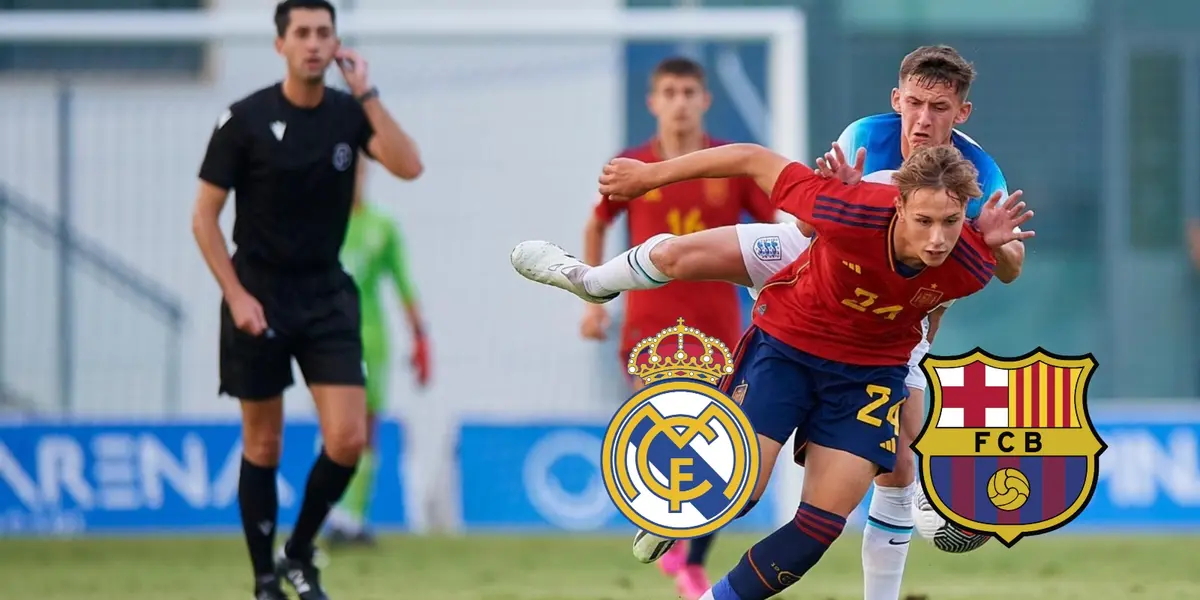 Tiene solo 16 años, la nueva joya que se disputan Barcelona y Real Madrid