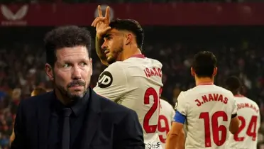 (Video) Atlético la pasa mal, Simeone no puede creer el gol del Sevilla